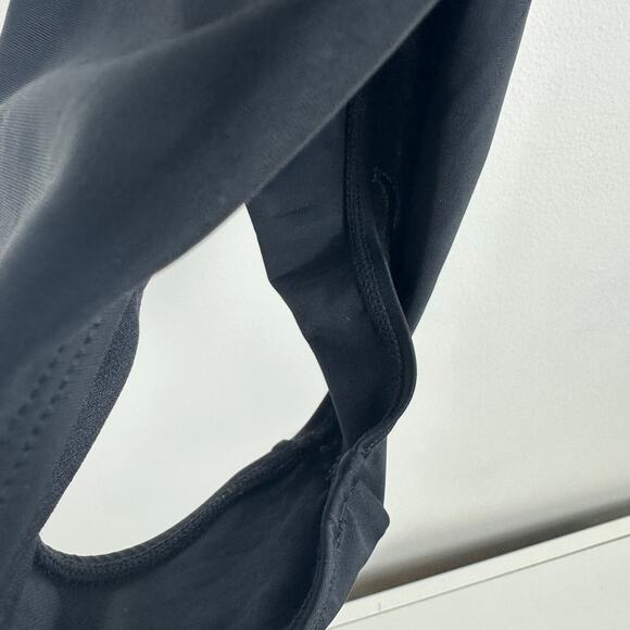 NWT Cupshe Womens Crossback Ruched One Piece Black/Teal Bathing Swimsuit Small - Picture 7 of 11